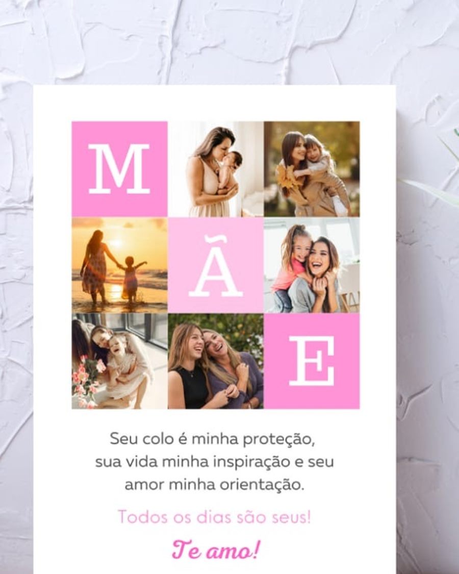 Quadro Mosaico MÃE